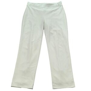 Joseph Ribkoff Women's White Dress Pants Size 10 Slit Hem Stretch‎ Casual